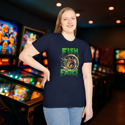 Fish Fails Pinball Graphic T-Shirt