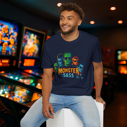 Monster Sass Pinball Graphic T-Shirt