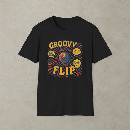Groovy Flip Pinball Graphic T-Shirt