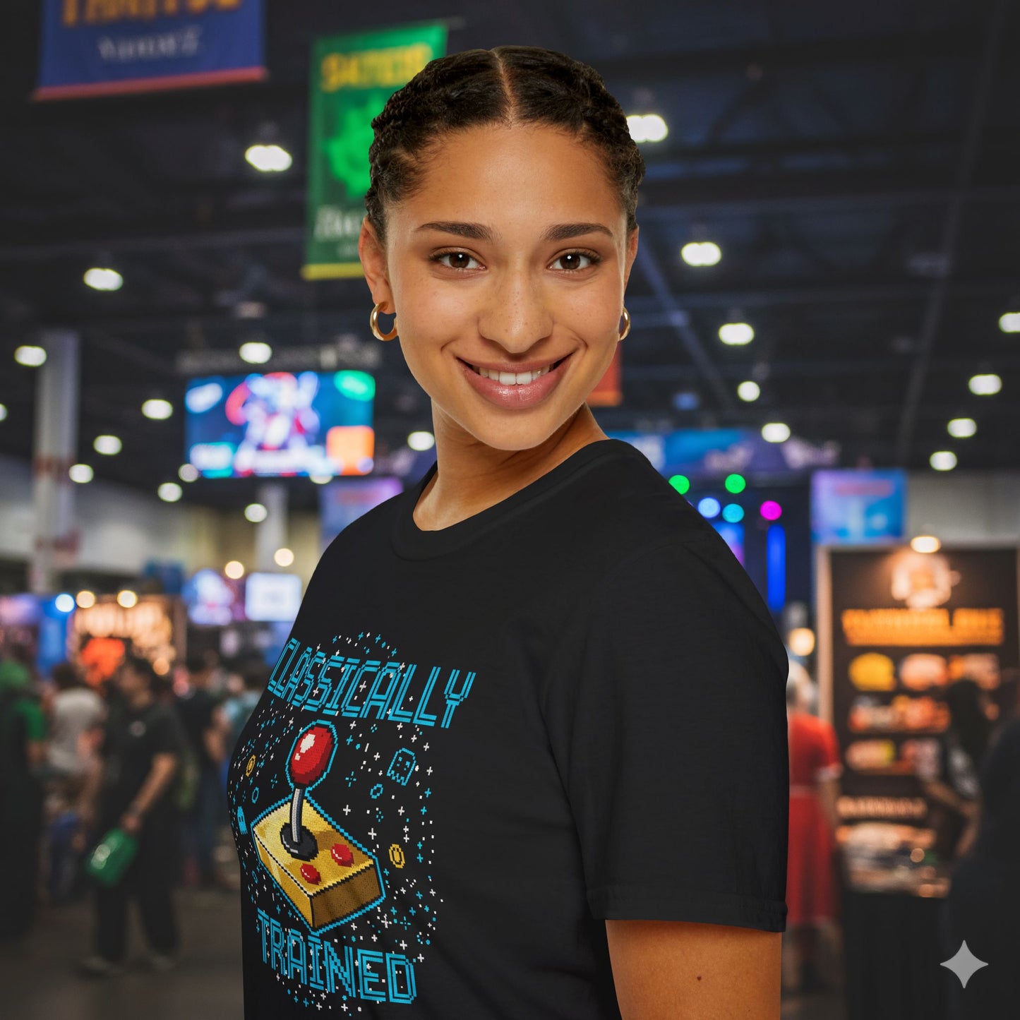 Classically Trained Retro Arcade Graphic T-Shirt