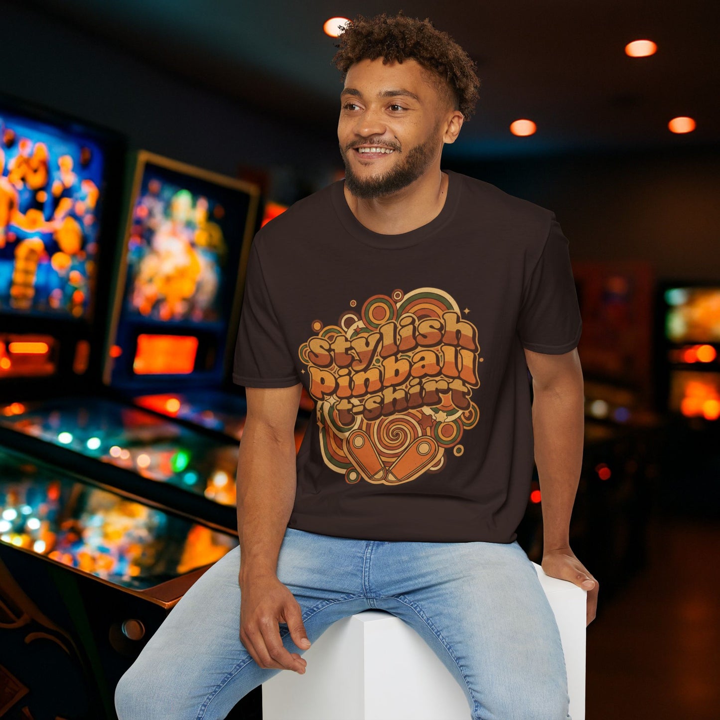 Stylish Pinball T-Shirt Graphic T-Shirt