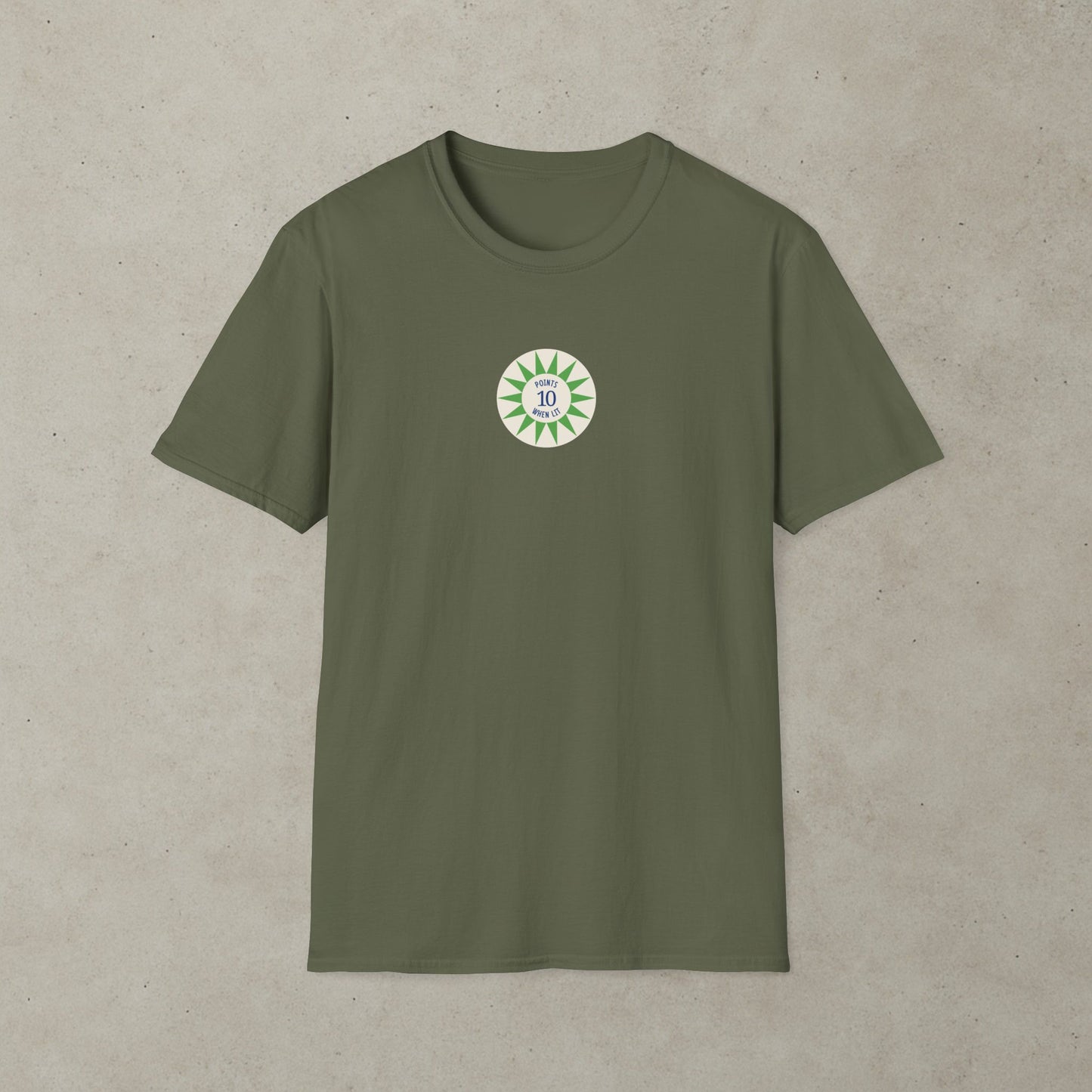 Score 10 Points When Lit Pinball Graphic T-Shirt