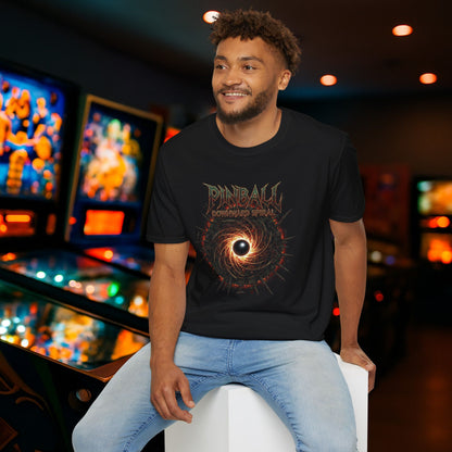 Pinball Downward Spiral Pinball Graphic T-Shirt