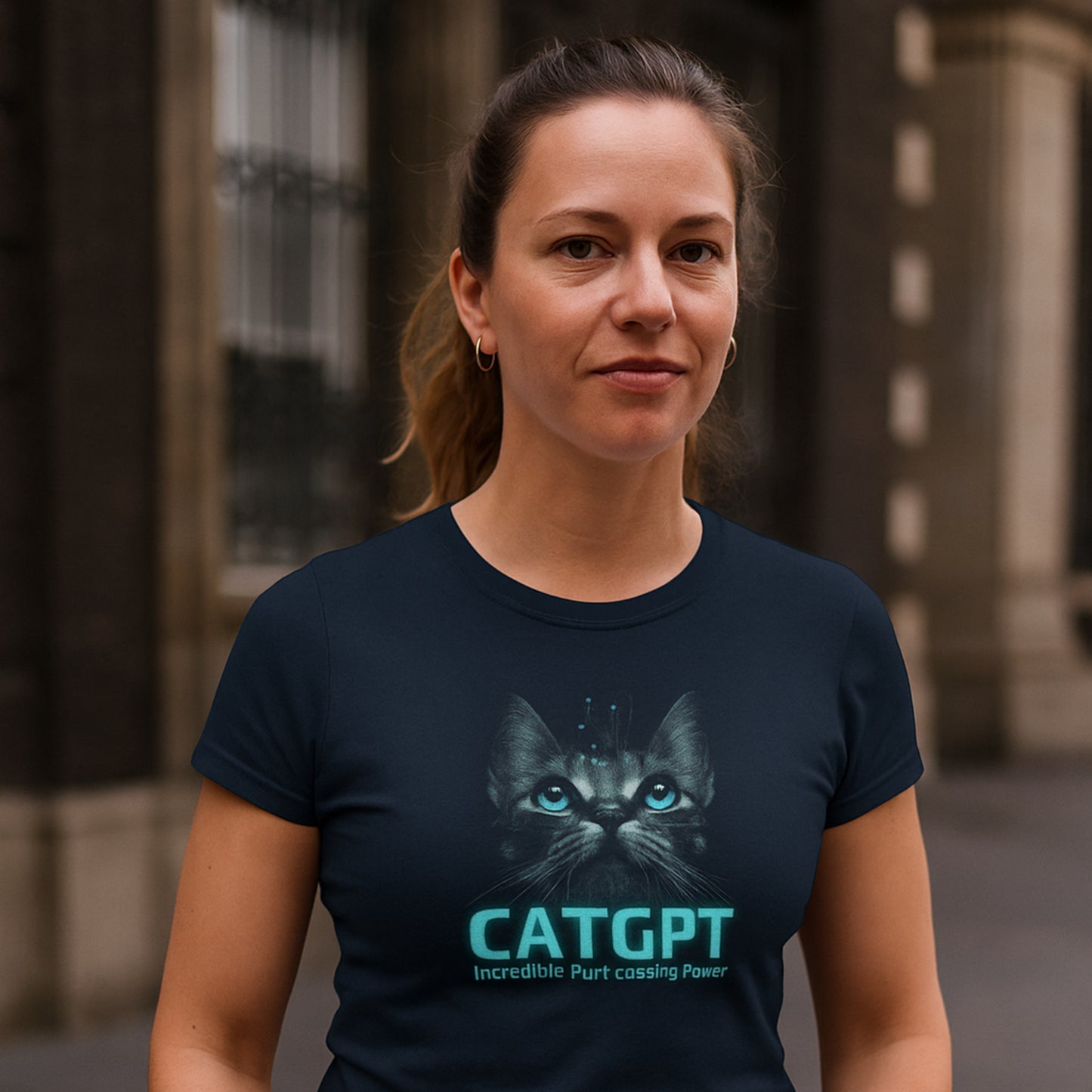 CatGPT - Incredible Purr-cessing Power Women's Graphic T-Shirt