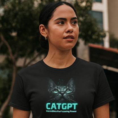 CatGPT - Incredible Purr-cessing Power Women's Graphic T-Shirt