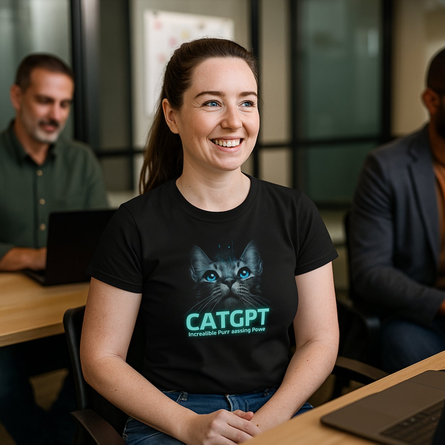 CatGPT - Incredible Purr-cessing Power Women's Graphic T-Shirt