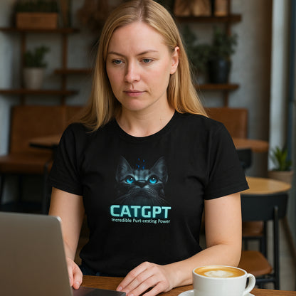 CatGPT - Incredible Purr-cessing Power Women's Graphic T-Shirt