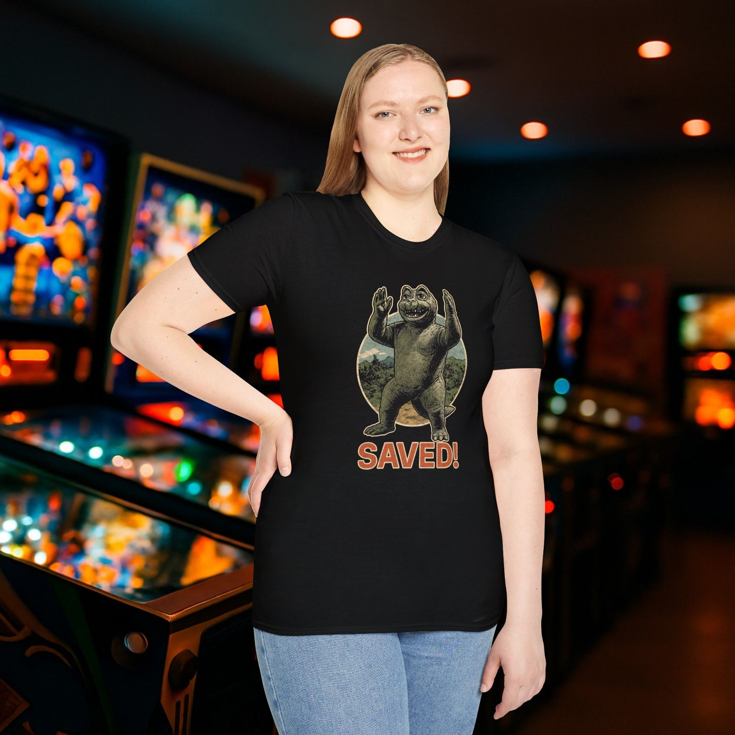 Saved by Son of Godzilla Graphic Pinball T-Shirt