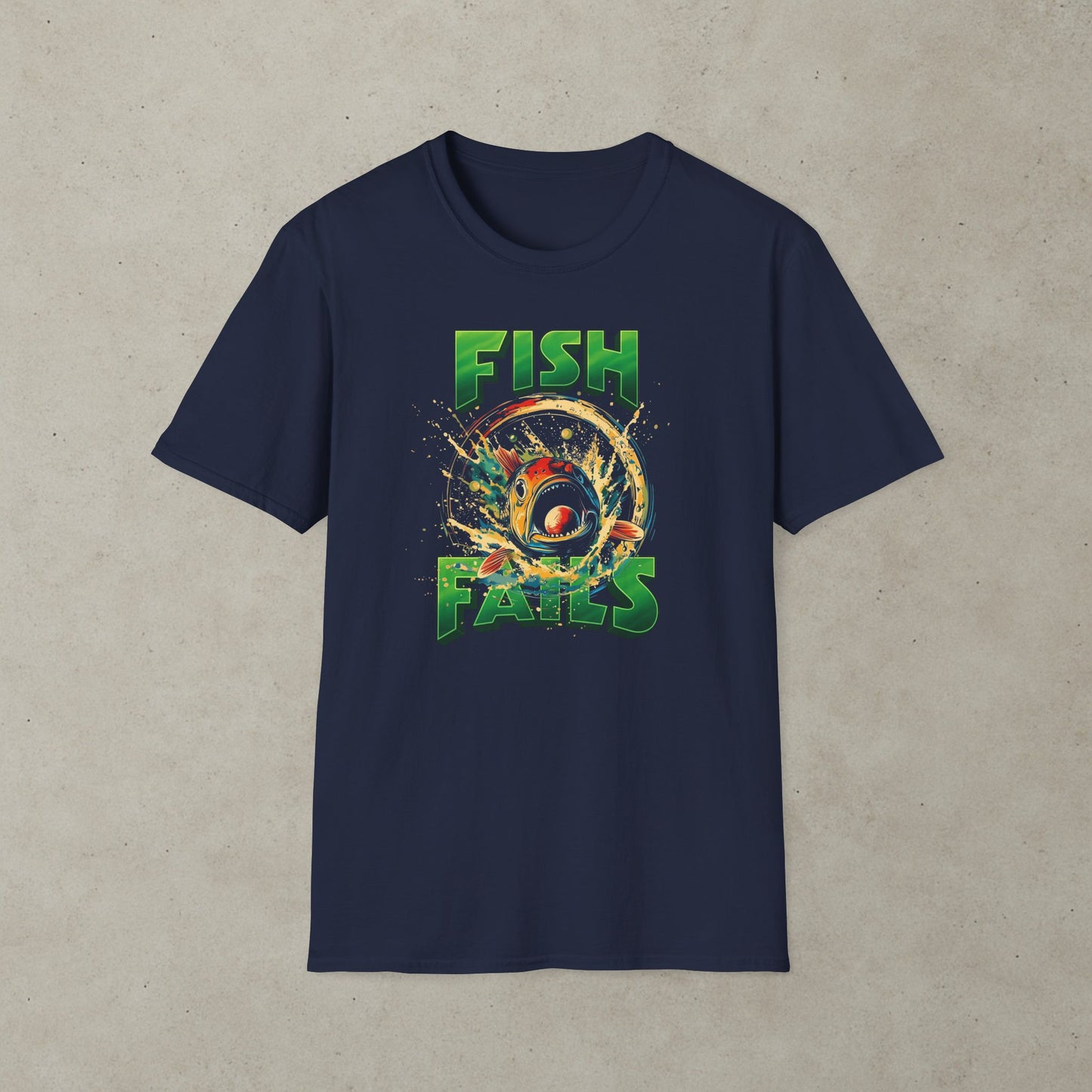 Fish Fails Pinball Graphic T-Shirt