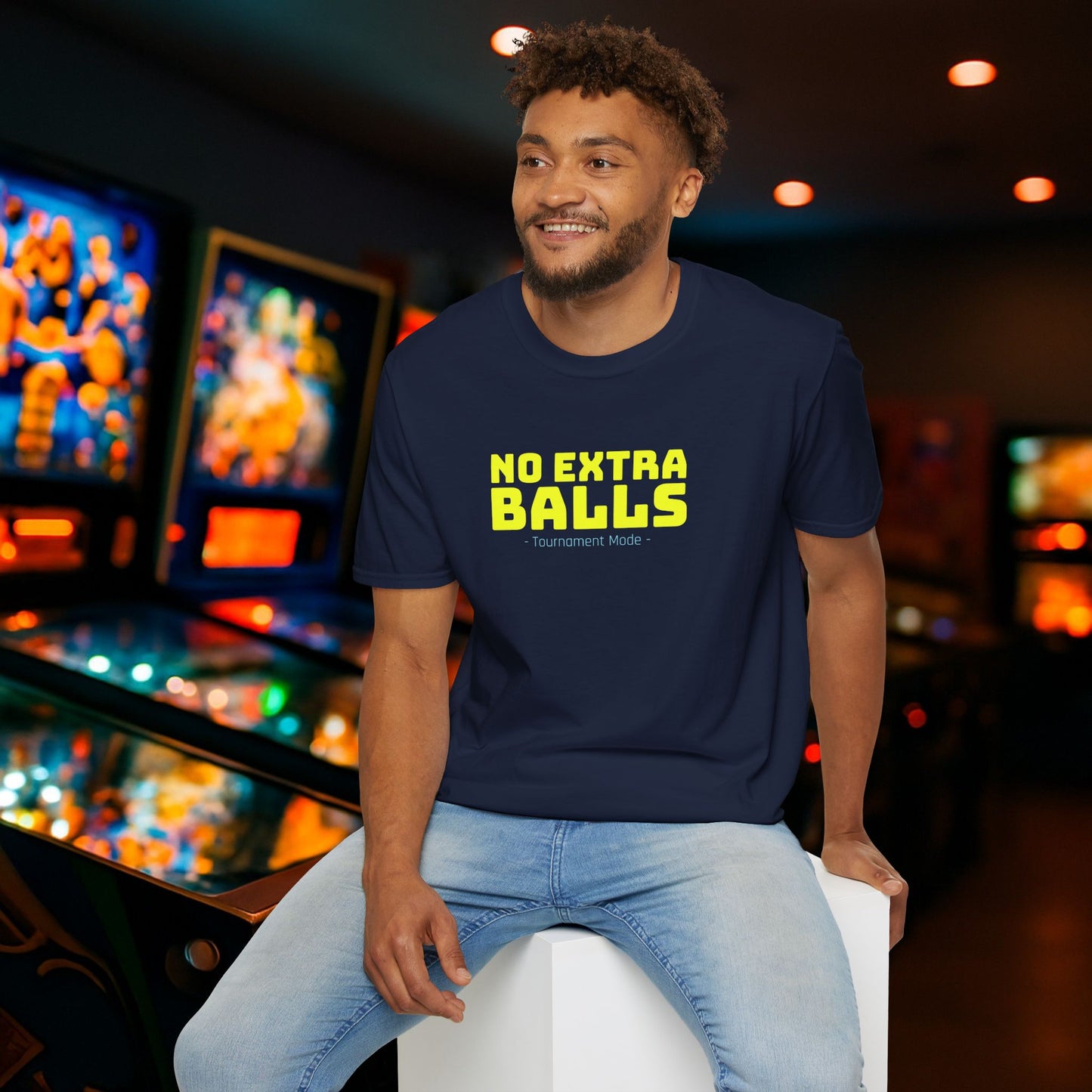 No Extra Balls - Tournament Mode Pinball Graphic T-Shirt