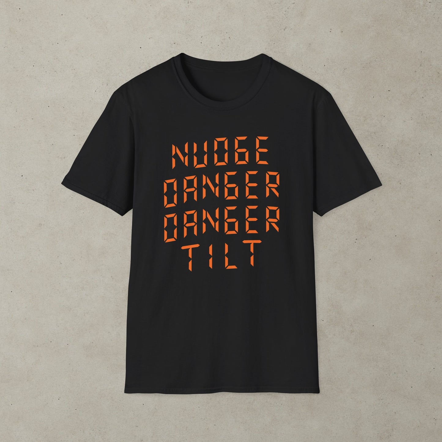 Nudge Danger Danger Tilt Pinball Graphic T-Shirt
