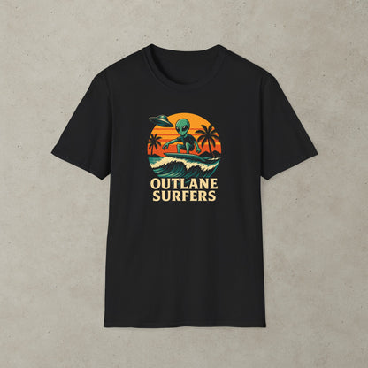Outlane Surfer Pinball Graphic T-Shirt