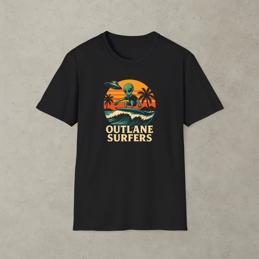 Outlane Surfer Pinball Graphic T-Shirt