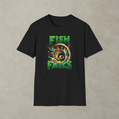 Fish Fails Pinball Graphic T-Shirt