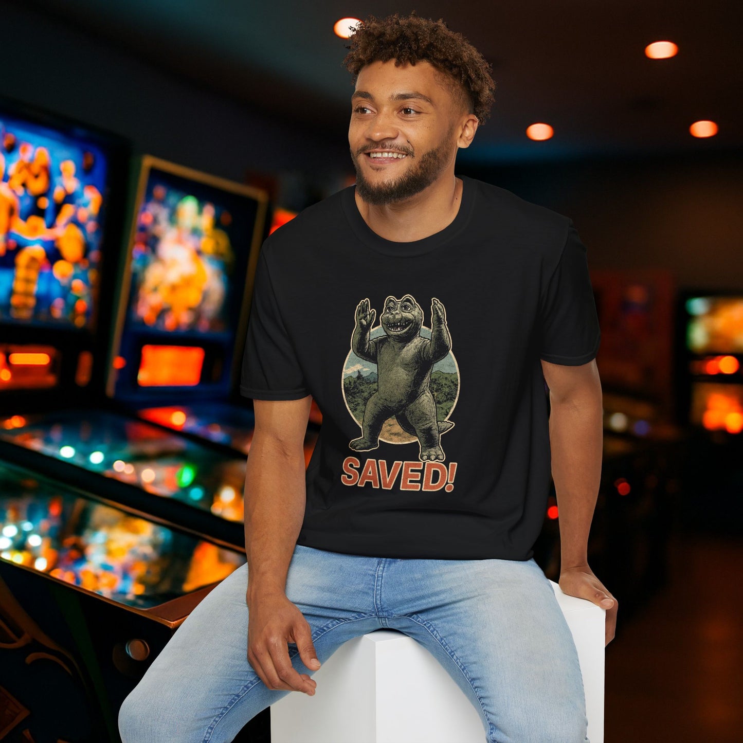 Saved by Son of Godzilla Graphic Pinball T-Shirt
