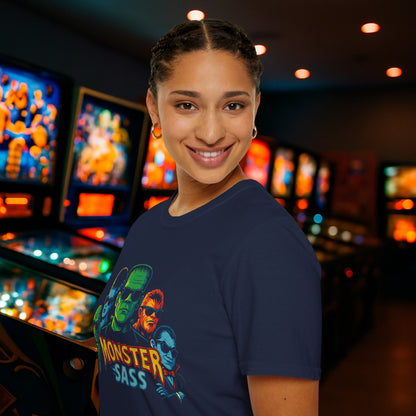 Monster Sass Pinball Graphic T-Shirt