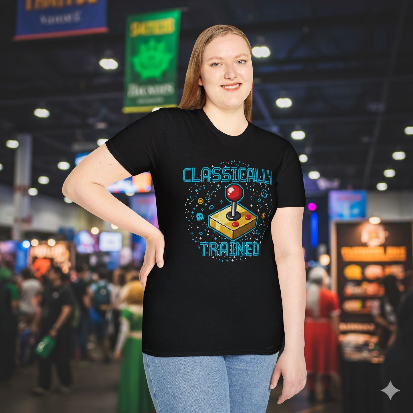 Classically Trained Retro Arcade Graphic T-Shirt