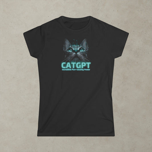 CatGPT - Incredible Purr-cessing Power Women's Graphic T-Shirt
