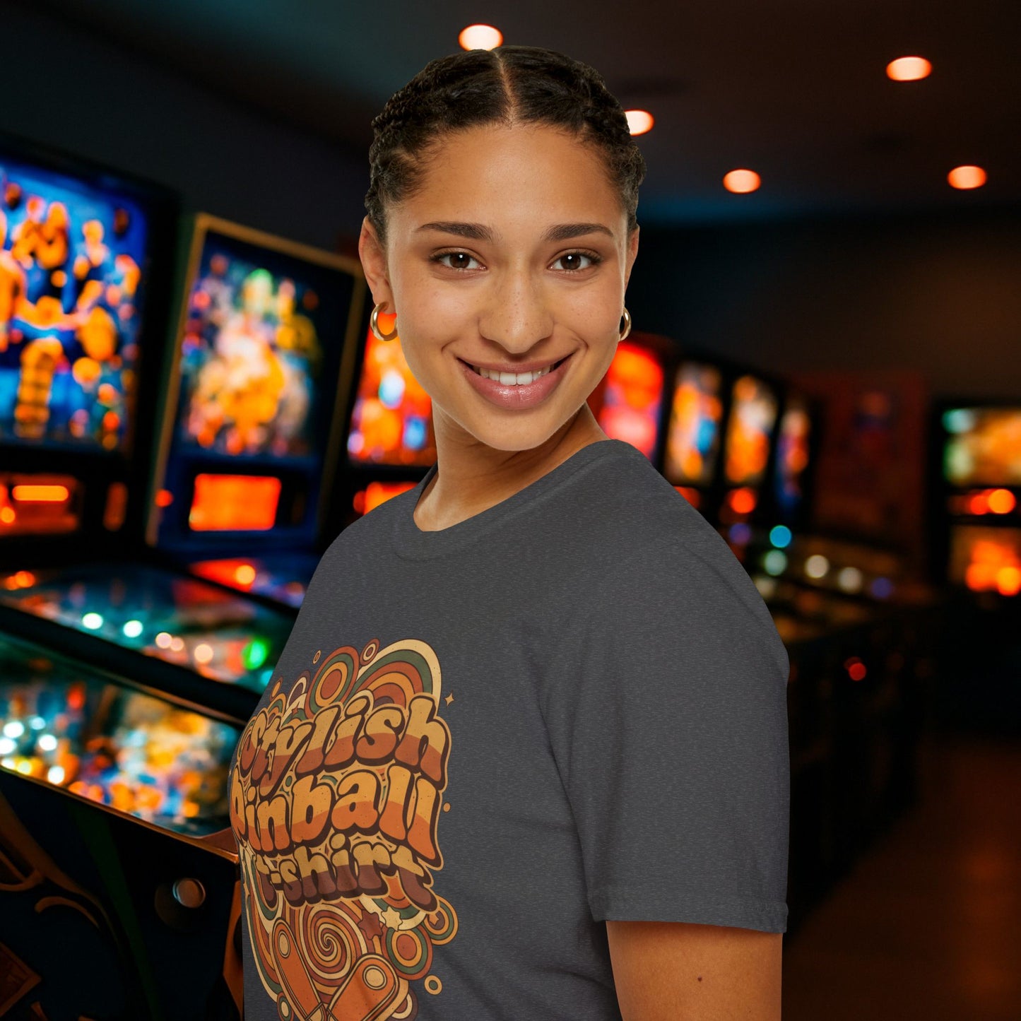 Stylish Pinball T-Shirt Graphic T-Shirt