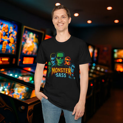 Monster Sass Pinball Graphic T-Shirt